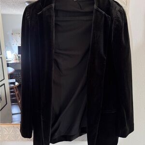 Express Black Velvet Women's Blazer